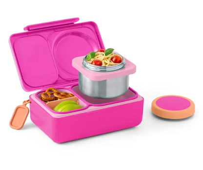 OmieBox UP Kids Insulated Lunch Box Set | 12 oz Stainless Steel Thermos, Ice Pack & Meal Prep Containers