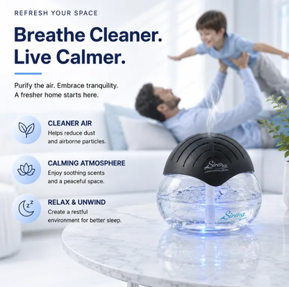 Air Purifying Water Mist Aromatherapy Machine (Black) – Purify · Deodorize · Ambiance