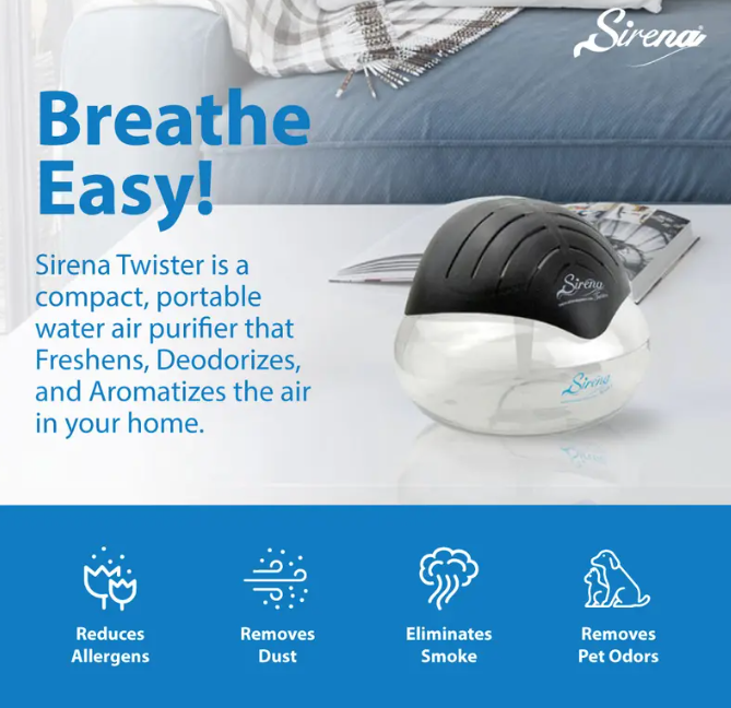 Air Purifying Water Mist Aromatherapy Machine (Black) – Purify · Deodorize · Ambiance