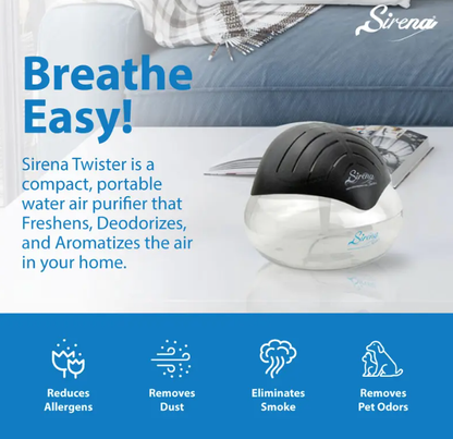 Air Purifying Water Mist Aromatherapy Machine (Black) – Purify · Deodorize · Ambiance