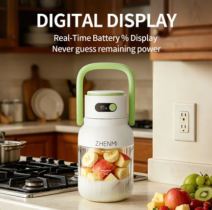 USB Rechargeable Cordless Blender 33oz | BPA-Free, Ice Crushing Personal Blender for Smoothies, Shakes & Healthy Drinks