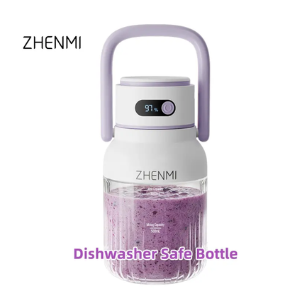 USB Rechargeable Cordless Blender 33oz | BPA-Free, Ice Crushing Personal Blender for Smoothies, Shakes & Healthy Drinks