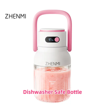 USB Rechargeable Cordless Blender 33oz | BPA-Free, Ice Crushing Personal Blender for Smoothies, Shakes & Healthy Drinks